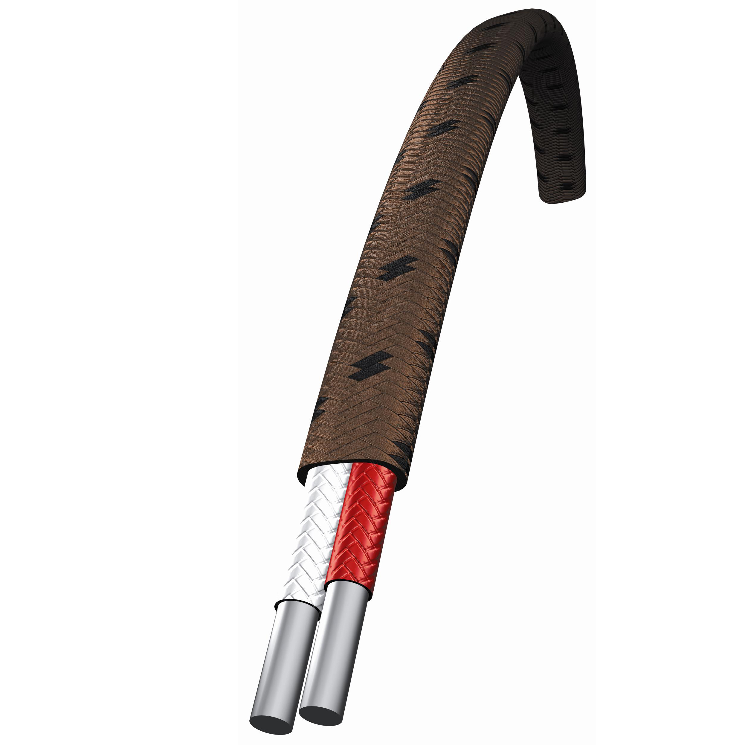 Type K Thermocouple Grade Wire, 20 AWG, 2C, Stranded, Fiberglass Braid Insulation, Fiberglass Braid Jacket, Brown