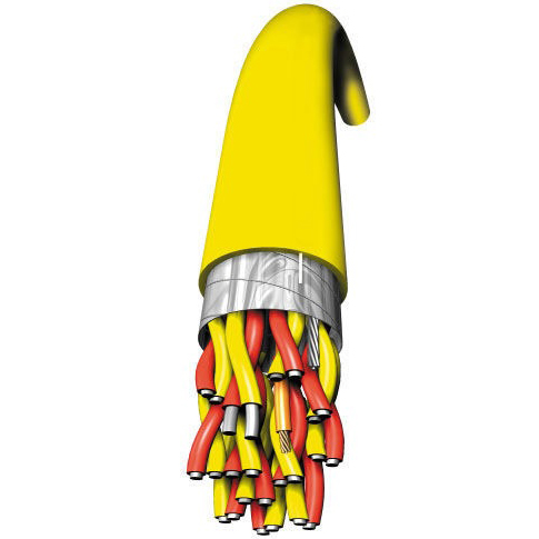 Type KX Extension Grade Thermocouple Wire, 20 AWG, 2C, Stranded, PVC Insulation, Yellow