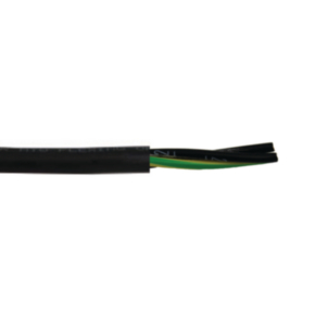 Tray Cable, 14 AWG, 3 Conductor, Unshielded, Black