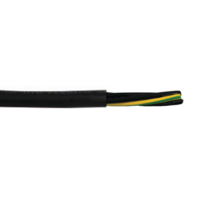 Tray Cable, 16 AWG, 5 Conductor, Unshielded, Black