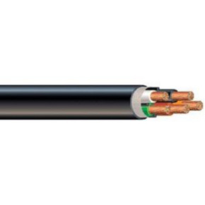 Type W Mining Cable, 8 AWG, 4 Conductor, 133 Strand, 2kV, Black