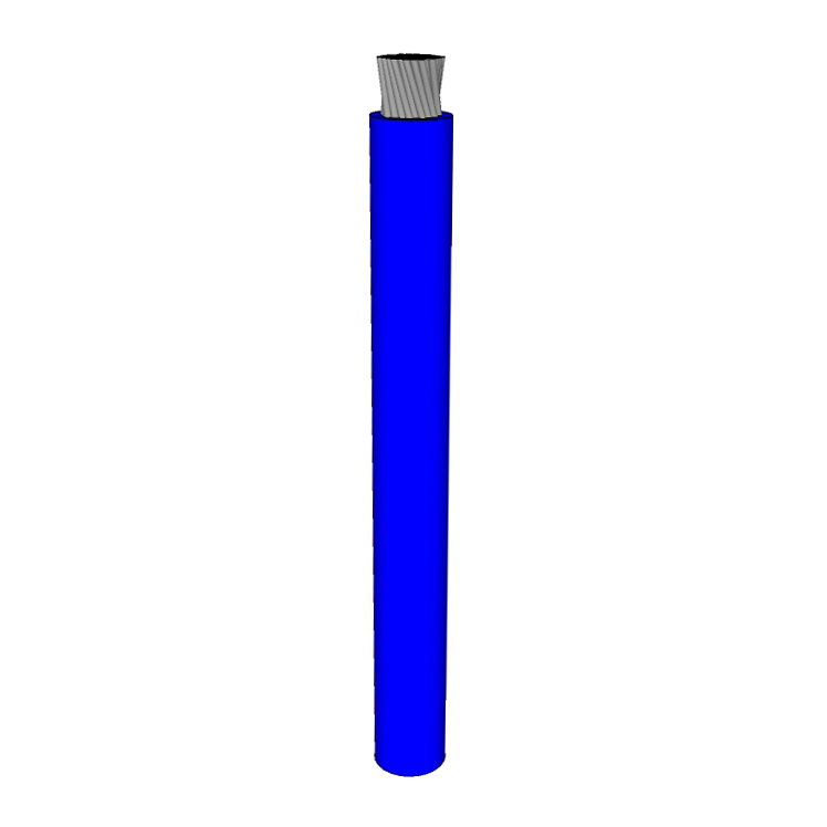 1/0 AWG, UL 1284 Lead Wire, 1064 Strand, 105C, 600V, Tinned copper, PVC, Blue
