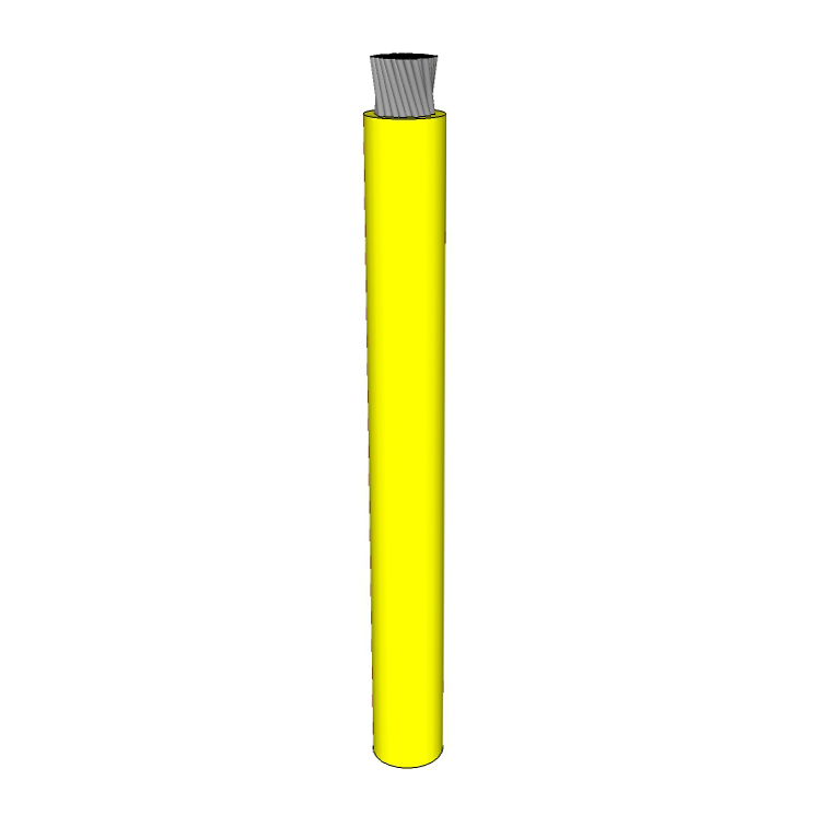 1 AWG, UL 1284 Lead Wire, 836 Strand, 105C, 600V, PVC, Yellow