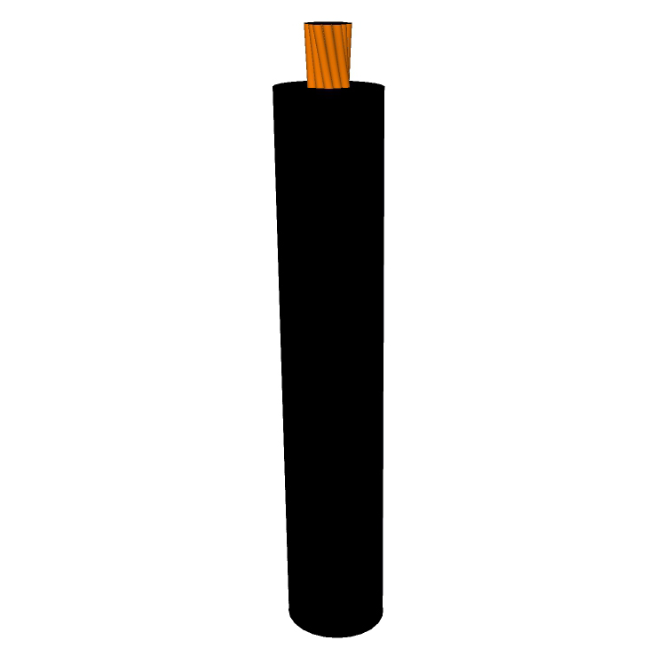 10 AWG, UL 1056 Lead Wire, 19 Strand, 105C, 600V, PVC, Black