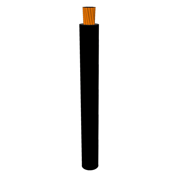 10 AWG, UL 1028 Lead Wire, 19 Strand, 105C, 600V, Bare copper, PVC, Black