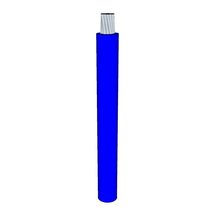 14 AWG, UL 10198 Lead Wire, 168 Strand, 105C, 300V, PVC, Blue