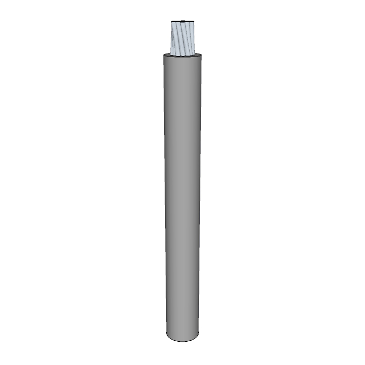 14 AWG, UL 1199 Lead Wire, 19 Strand, 200C, 600V, Silver plated copper, PTFE, Gray