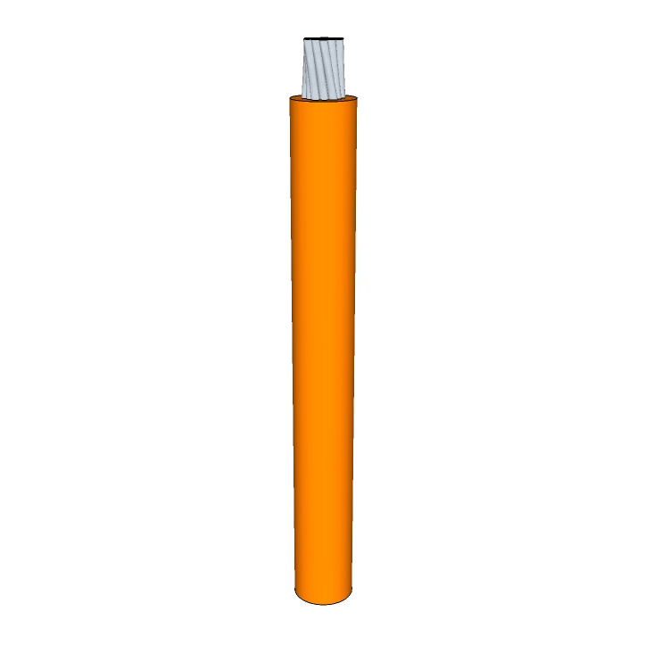 10 AWG, UL 3317 Lead Wire, 105 Strand, 105C, 300V, Tinned copper, XLPVC, Orange