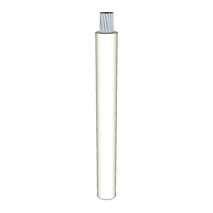 10 AWG, UL 3173 Lead Wire, 105 Strand, 125C, 1kV, XLPE, White