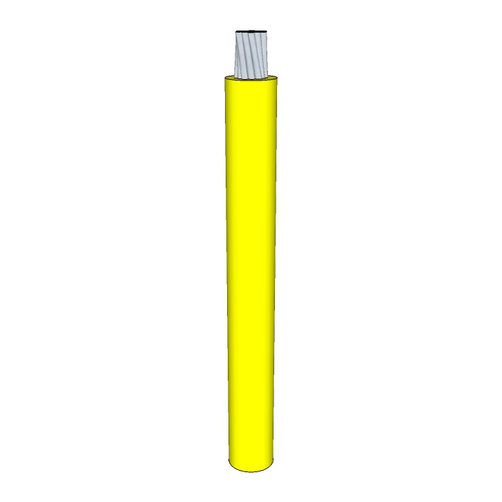 14 AWG, UL 1330 Lead Wire, 7 Strand, 200C, 600V, Tinned copper, FEP, Yellow