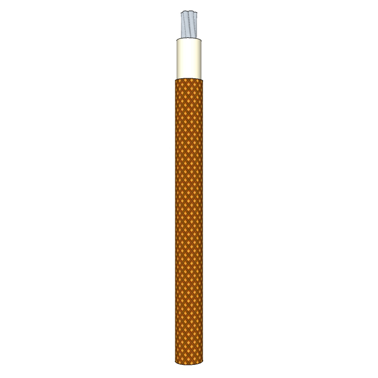 14 AWG, UL 3071 Lead Wire, 7 Strand, 200C, 600V, Tinned copper, SILICONE, Brown