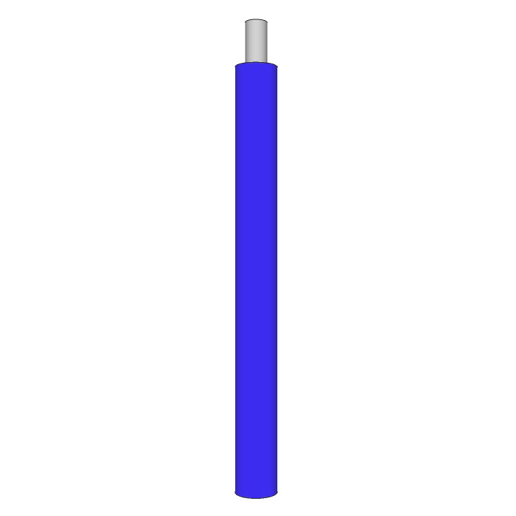 16 AWG, UL 1015 Lead Wire, 7 Strand, 105C, 600V, PVC, Blue