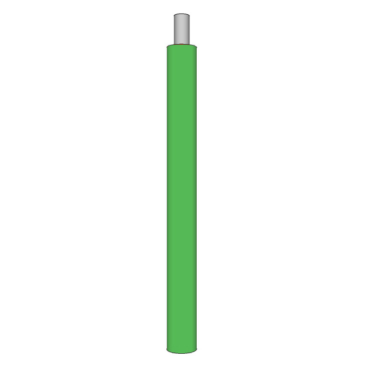 14 AWG, UL 1015 Lead Wire, 41 Strand, 105C, 600V, PVC, Dark green