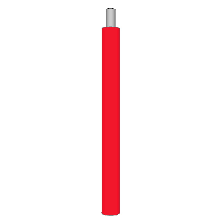 14 AWG, UL 1015 Lead Wire, 41 Strand, 105C, 600V, Tinned copper, PVC, Red