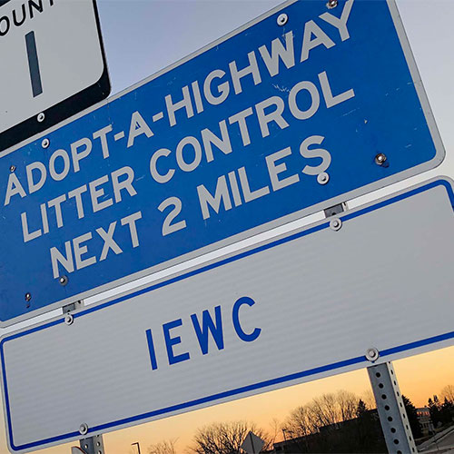 IEWC "Adopt-a-Highway" sign